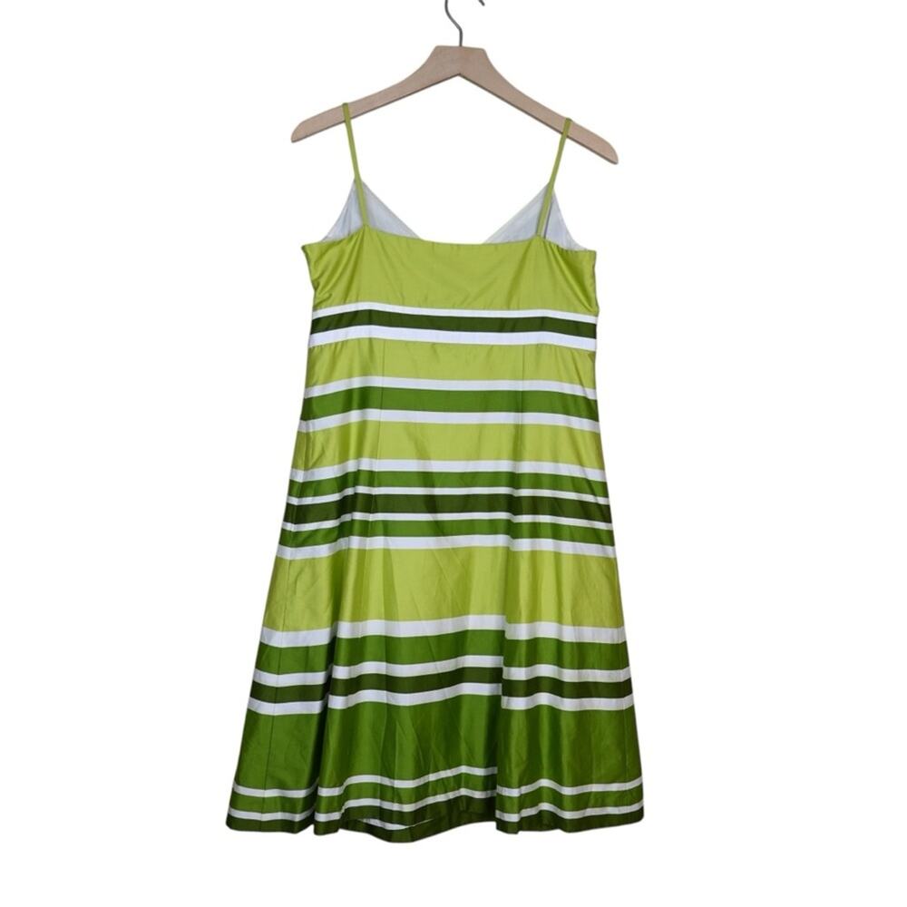 Ann Taylor Womens 8 Striped Spaghetti Strap Lined Dress - Picture 2 of 9